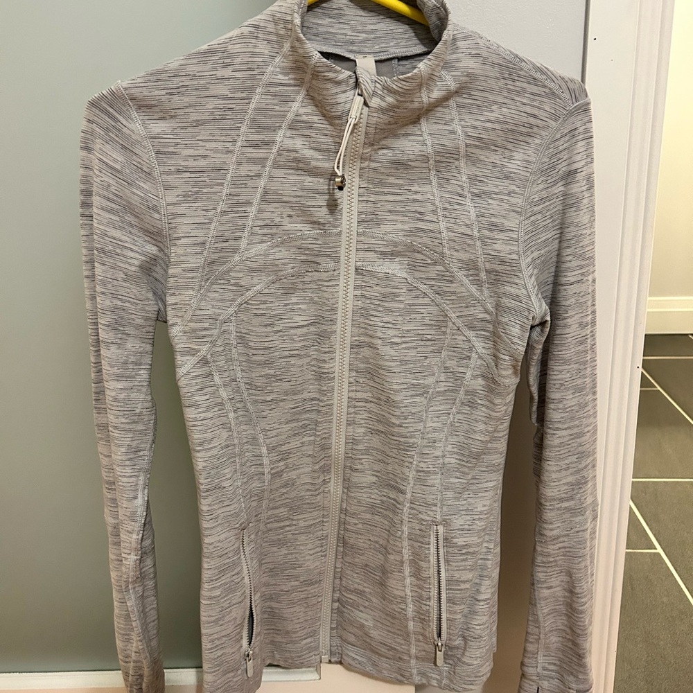 Gray Zip-Up Athletic Jacket